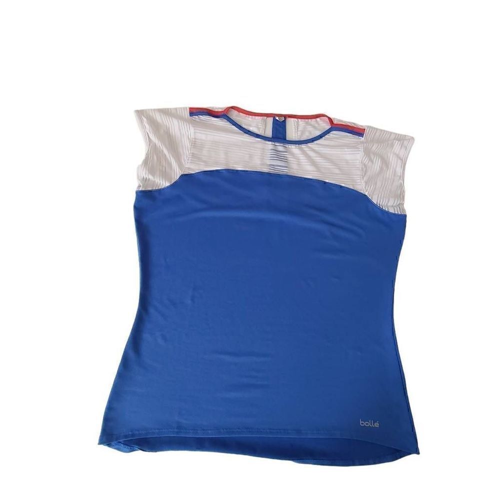 Bolle Womens Athletic Tennis Pickleball Blue White Top Large